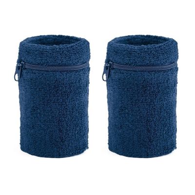 Ενήλικες M Custom Tennis Wrist Band Αναπνευστικό Sport Cotton Sweatband με Zipper Lock