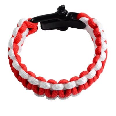 550 Paracord βραχιόλι επιβίωσης εξατομικευμένο αίτημα ρυθμιζόμενο Polyester σχοινί βραχιόλι