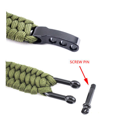 6-8 ιντσών Paracord Survival U Shackle βραχιόλι για εξωτερικές δραστηριότητες σε πάνω από 200 χρώματα