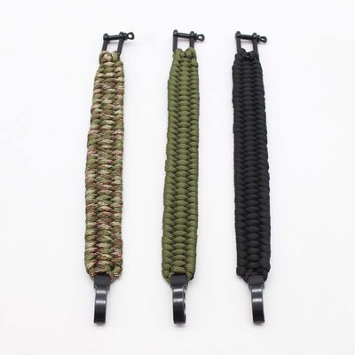 Βραχιόλι επιβίωσης Paracord με ρυθμιζόμενο μεταλλικό κουμπί και υλικό πολυεστέρα