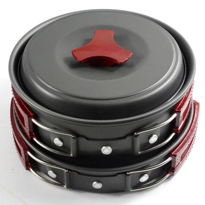 Εύκολο 152X72MM Non Stick Camping Pot και Pans Set για εξωτερικά ταξίδια backpacking