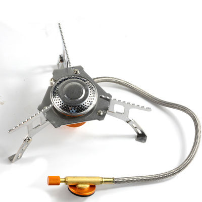 Φορητή κουζίνα για κάμπινγκ με 145mm ασήμι φορητό καυστήρα αερίου εξωτερικά