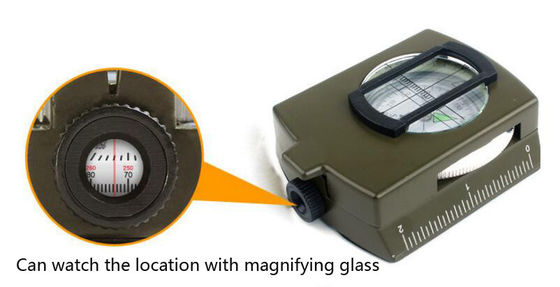 Ειδική επαγγελματική μεταλλική τακτική πυξίδα με πολυλειτουργικό σχεδιασμό