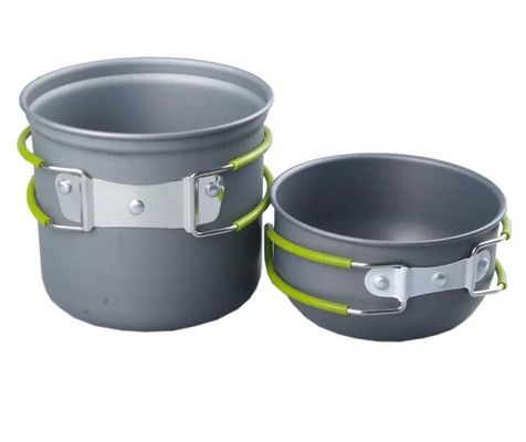 Αλουμινίου Camping Cookware Mess Kit φορητό δοχείο για εξωτερική μαγειρική βασικά