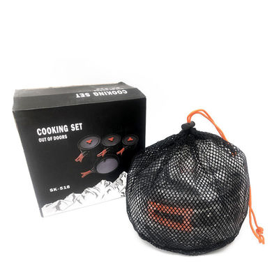 Γκρι πράσινο χειριστήριο φορητό στυλ Non Stick αλουμίνιο πικνίκ κατσαρόλα για κάμπινγκ