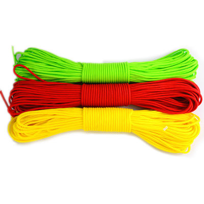 100FT 4mm 7 πυρήνες Διάσωση αλεξίπτωτου Polyester 550 Paracord σκοινί και ευέλικτο