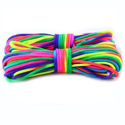 Εξωτερικό Rainbow 550 Paracord 4mm 7 Εσωτερικοί πυρήνες Πολυεστέρας Παντοπτωτικό σχοινί