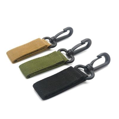 Προσαρμοσμένη πολυεστέρα Keychain Lanyards Carabiner Key Holder Απαραίτητη για εξωτερική κατασκήνωση
