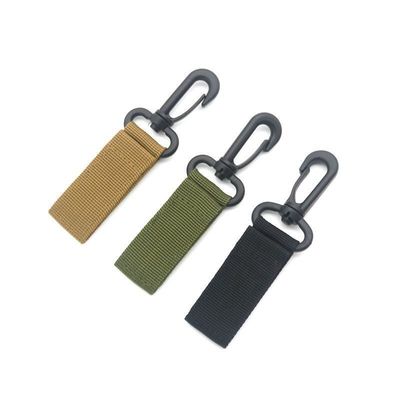 Προσαρμοσμένη πολυεστέρα Keychain Lanyards Carabiner Key Holder Απαραίτητη για εξωτερική κατασκήνωση