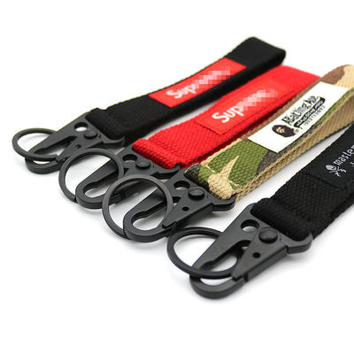 Προσαρμοσμένο Polyester Wrist Strap Keychain Lanyard Nylon Keyring Strap Πολιτική επιστροφής 30 ημερών
