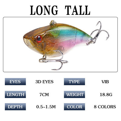 3D μάτι τεχνητό δόλωμα 6 Hook Minnow Αλιευτικά δόλωμα σκληρό πλαστικό κολύμβηση δόλωμα για ψαράδες