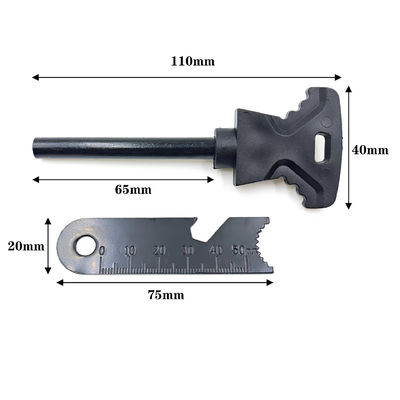 8mm Camping Fire Starter Flint Ferrocerium Rod για συλλογή εξοπλισμού επιβίωσης σε εξωτερικούς χώρους