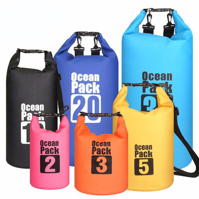 5L 10L 20L PVC Αδιάβροχη στεγνή σακούλα Ιδανική για εξωτερικές δραστηριότητες και περιπέτειες στην παραλία