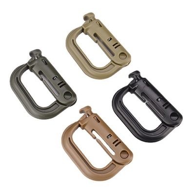 Εξωτερικό πλαστικό ορειβάτης τακτικό EDC Carabiner Buckle για σακίδιο πολλαπλής λειτουργίας