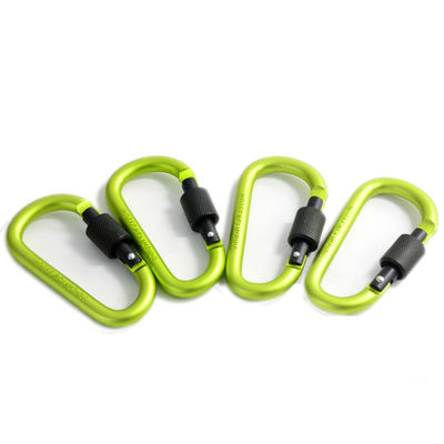 Κλειδακιέρα D σχήμα Αλουμίνιο Mini Carabiner Hook με 30-ήμερη επιστροφή και μεταλλική κλειδαριά