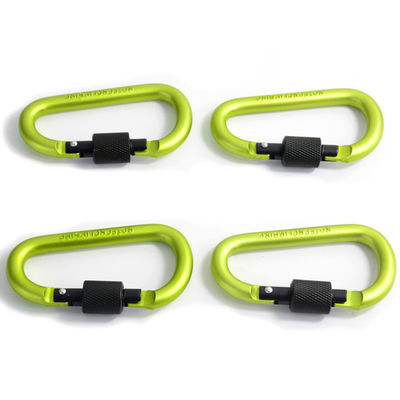 Κλειδακιέρα D σχήμα Αλουμίνιο Mini Carabiner Hook με 30-ήμερη επιστροφή και μεταλλική κλειδαριά