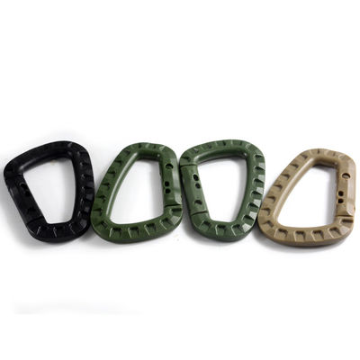 ΗΠΑ Αρχική πληρωμή Τακτικό D-Ring Molle Clip Keychain Ελαφρύ πλαστικό καραμπίνερ