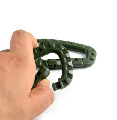 ΗΠΑ Αρχική πληρωμή Τακτικό D-Ring Molle Clip Keychain Ελαφρύ πλαστικό καραμπίνερ
