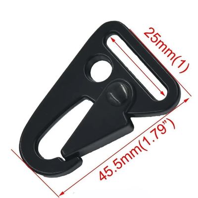 Κόστος αποστολής Ζινκ 25mm Keychain Snap Hook Black Carabiner HK Clip για τσάντες