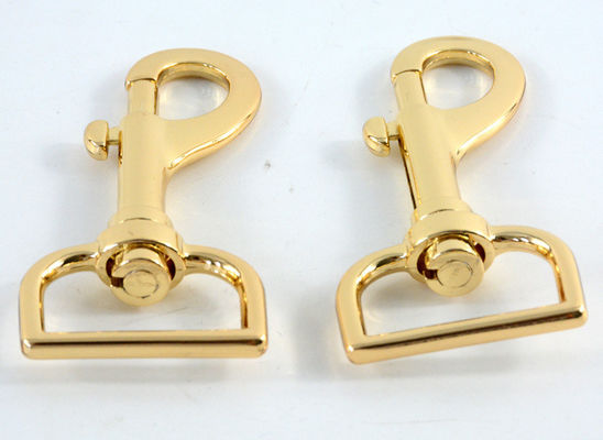 25mm Χρυσό Γύρισμα Σκύλου Snap Hook Custom Ζιγκ Alloy Metal Dog Hook SDR567 Χρωματισμός