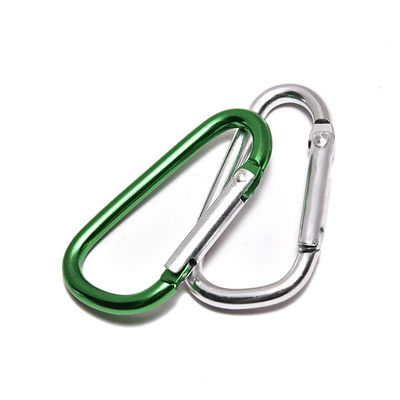 5cm D σχήμα Αλουμινίου στρογγυλό Carabiner εξωτερική άνοιξη Snap Hooks και ανθεκτικό για εξωτερικό