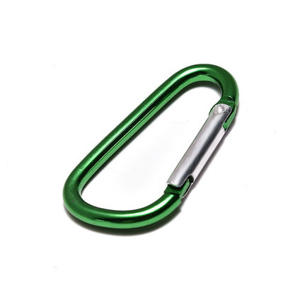 5cm D σχήμα Αλουμινίου στρογγυλό Carabiner εξωτερική άνοιξη Snap Hooks και ανθεκτικό για εξωτερικό