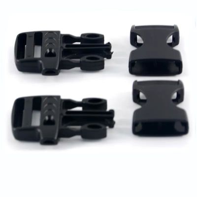 Προσαρμογή 20mm Ρυθμίσιμο έκτακτης ανάγκης Paracord πλαστικό πλευρική απελευθέρωση Σφυρίχτρα Κεφαλάκι