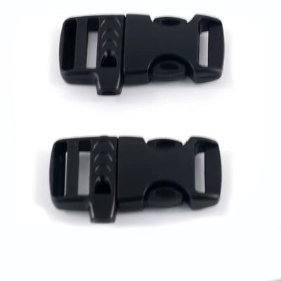Προσαρμογή 20mm Ρυθμίσιμο έκτακτης ανάγκης Paracord πλαστικό πλευρική απελευθέρωση Σφυρίχτρα Κεφαλάκι